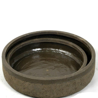 CLEMENT - Cement Finish Polyresin Planters Set of 2