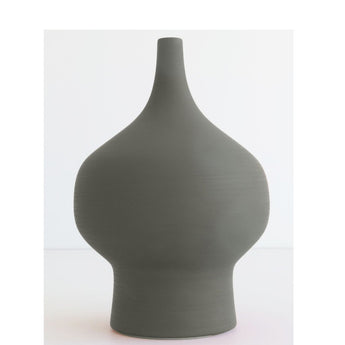 PRINCIPE - Moss Color Porcelain Vase