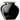 SILHOUETTE - 14" Black and White Rim Stoneware Vase