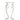 SILHOUETTE - 12" White and Black Rim Stoneware Vase