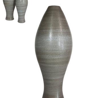 PESCI - Craquele Matte Birch Porcelain Vase