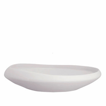 GALET - Matte White Stoneware Bowl 14"