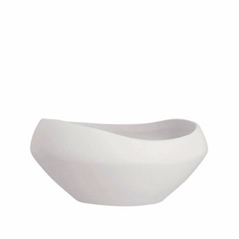 GALET - Matte White Stoneware Bowl 8"