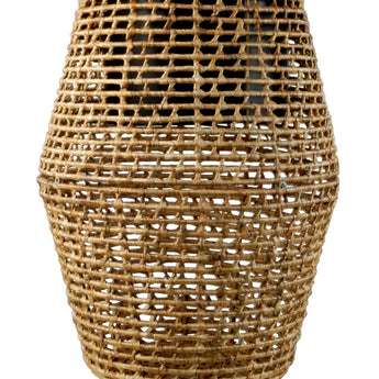 BHURMA - Water Hyacinth and Metal Vase with Inner Zinc Pot
