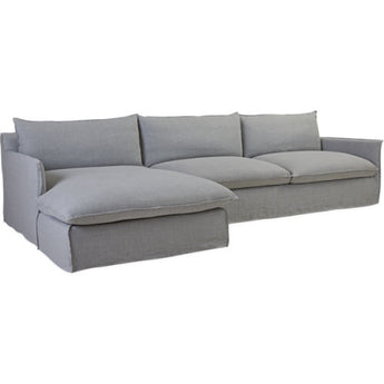 Lee Industries C1957 Slipcover Sectional Sofa with Arms