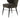 Snug-Fit Wingback Dining Chai: Modern Comfort in Smoke Fabric with Cone-Tapered Angular Iron Legs