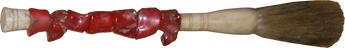 Red Coral Branch Chunk Calligraphy Brush