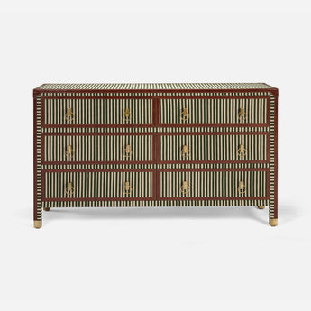 Made Goods Edward 60-inch Full Grain Leather Dresser