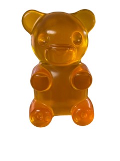 Orange Resin Gummy Bear Sculpture