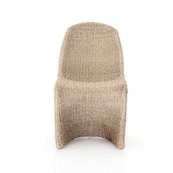 Sculpted Curve Lounge Chair: All-Weather Wicker with Shapely ‘S’ Design, Indoor & Outdoor Seating