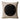 Natural Bandero Linen Throw Pillow with Suede & Brass Tacks – natural linen with black center circle