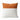 Orange Cabane Bande Raffia & Linen Throw Pillow – ivory linen with orange raffia band