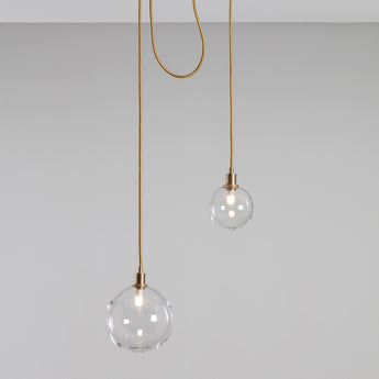 SkLO Drape Handblown Textured Glass Composition 1 Pendant