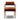 Angular Metal & Wood Upholstered Dining Chair in Altair Sienna – front view