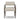 Angular Metal & Wood Upholstered Dining Chair in Charter Oatmeal – front view