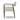 Angular Metal & Wood Upholstered Dining Chair in Charter Oatmeal – side view
