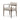 Angular Metal & Wood Upholstered Dining Chair in Thames Coal – angled view