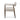 Angular Metal & Wood Upholstered Dining Chair in Thames Coal – side view