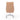 Bryson Channeled Leather Desk Chair in Palermo Drift – back view