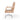 Bryson Channeled Leather Desk Chair in Palermo Drift – side view