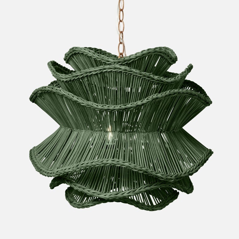 Made Goods Alondra Floral-Inspired Rattan Chandelier