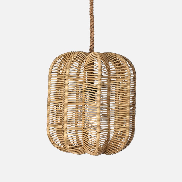 Made Goods Bevan Faux Rattan Pendant - 12FT Cord