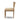 Channel-Tufted Art Deco Oak Dining Chair in Laughlin Natural – side view