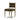 Channel-Tufted Art Deco Oak Dining Chair in Monte Olive – angled view
