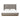 Channeled Upholstered Bed with Plinth Base in 46.5" headboard, Flannel – front view