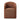 Compact Barrel-Back Dining Chair in Bartin Rust – front view