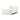 Contrast Piped Upholstered King Bed in Snow – angled view