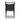 Curved Oak Back Dining Chair with Handle Cutout in Gibson Black – back view