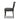 Curved Oak Back Dining Chair with Handle Cutout in Gibson Black – side view