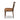 Curved Oak Back Dining Chair with Handle Cutout in Sonoma Chestnut – side view