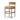 Cylinder-Back Counter Stool in Bar Dharma Ochre Balkan Ochre – angled view