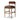 Cylinder-Back Counter Stool in Bar Havana Brown Altair Sienna – angled view