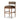 Cylinder-Back Counter Stool in Bar Havana Brown Taupe Shearling – angled view