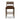 Cylinder-Back Counter Stool in Bar Havana Brown Taupe Shearling – front view