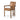 Four Hands Madeira dining chair in Chaps Saddle Desert Oak with top grain leather upholstery