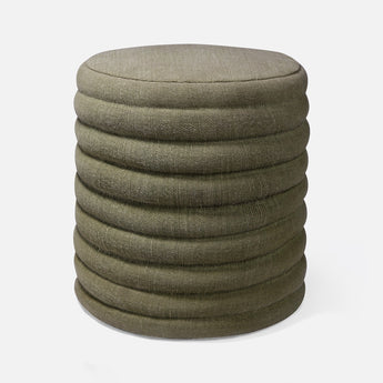 Made Goods Alana Barrel Cotton Jute Stool