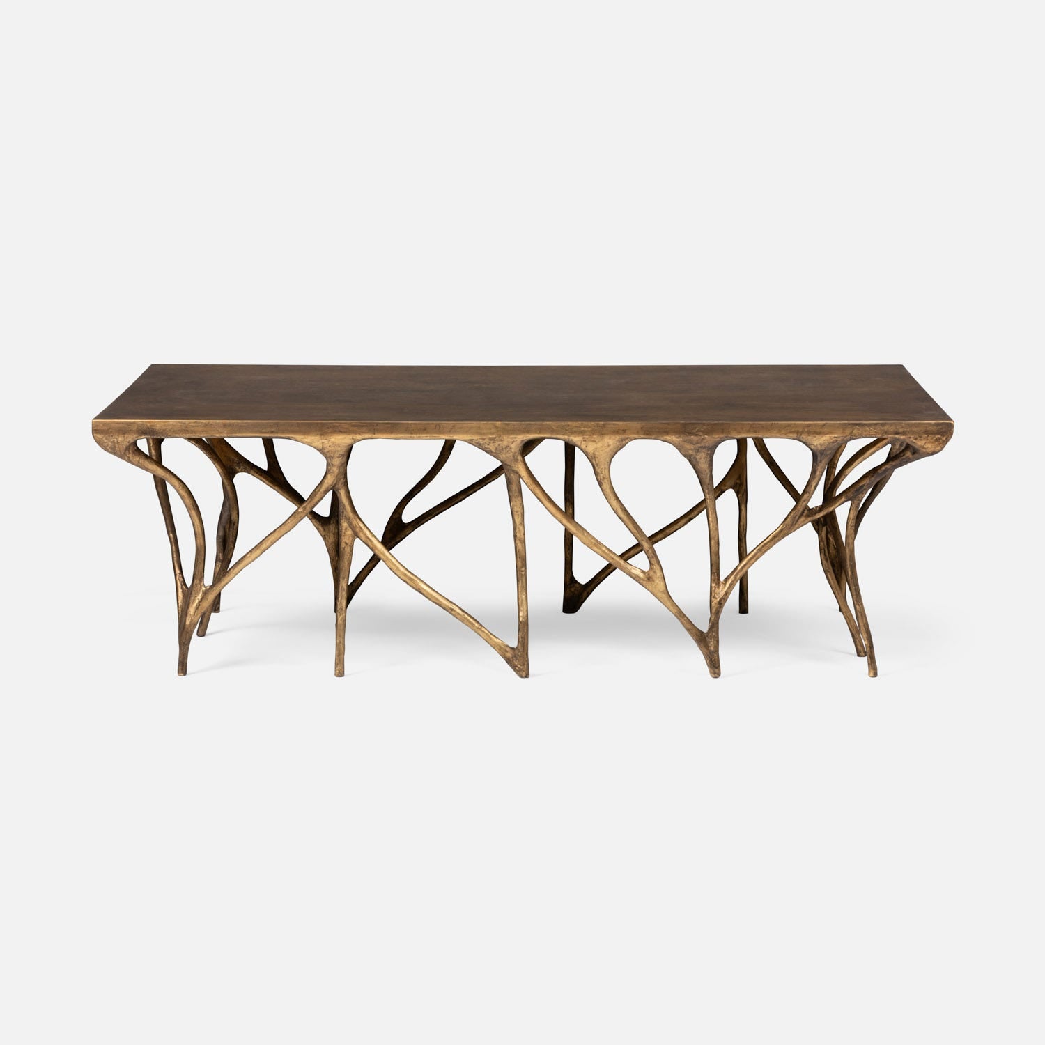Made Goods Aldrich Antiqued Branch-Shaped Leg Coffee Table