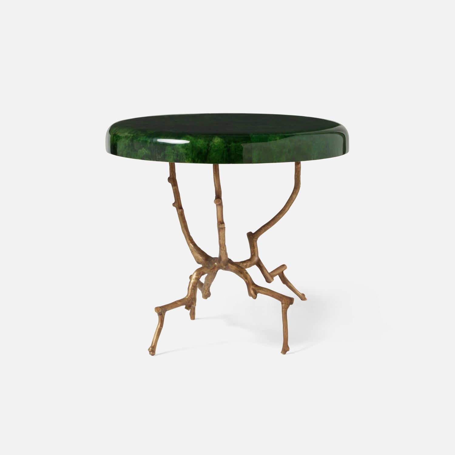 Made Goods Berlin Antiqued Rounded Mushroom Tabletop Side Table