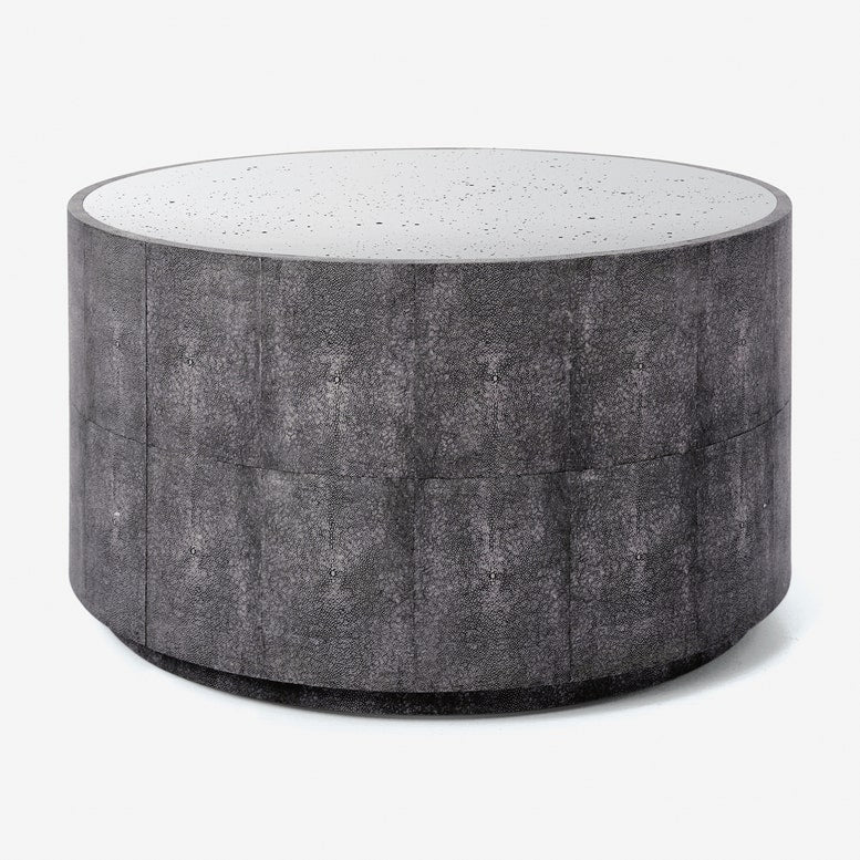 Made Goods Cara Faux Shagreen Cocktail Table