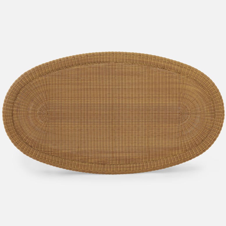 Made Goods Cecil Minimalist Faux Wicker Coffee Table