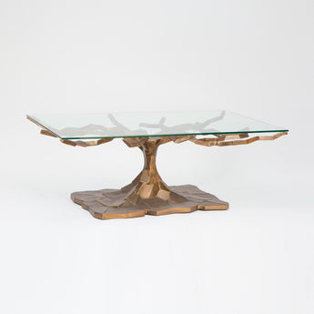 Made Goods Clive Branch-inspired Top Glass Coffee Table