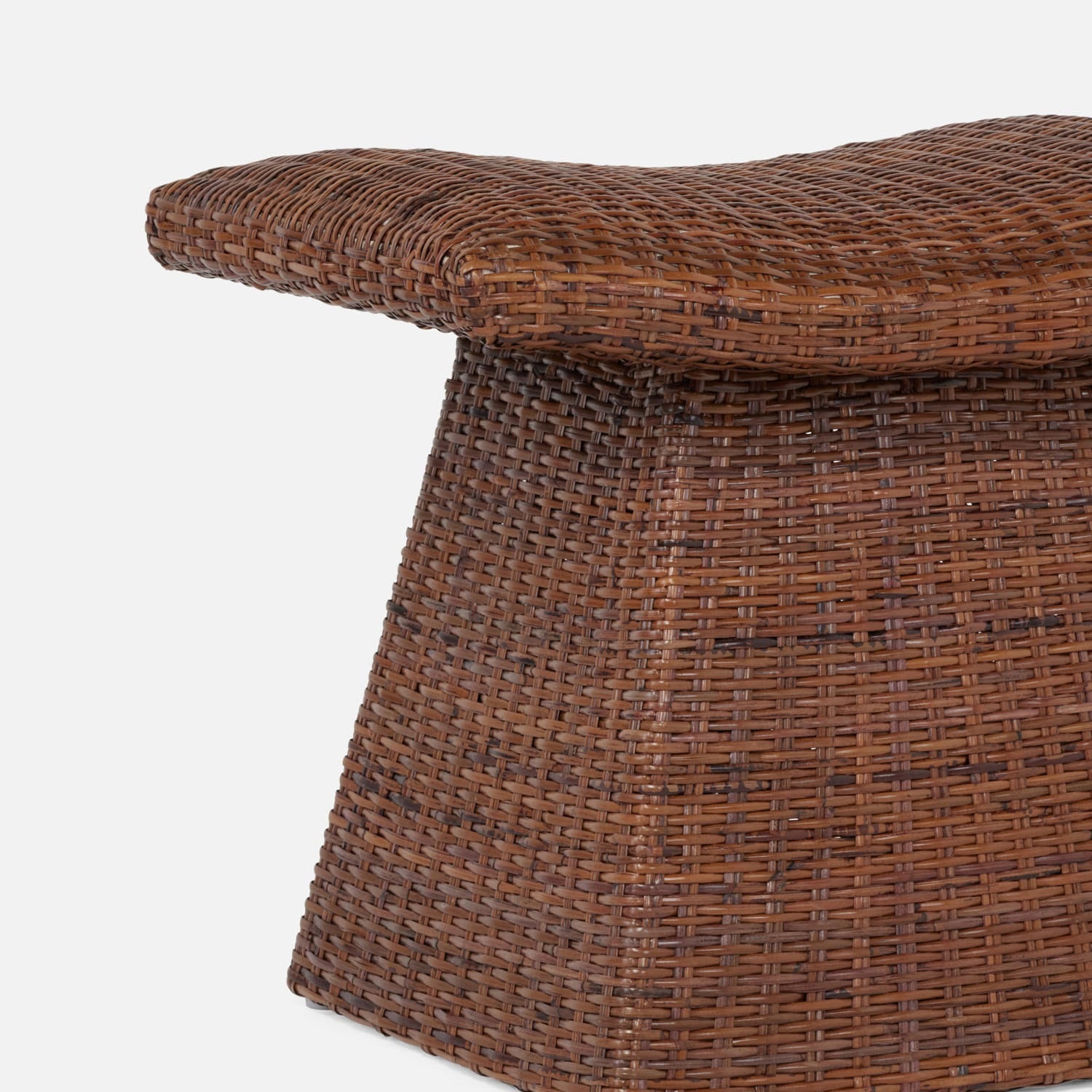 Made Goods Connie Aesthetic Woven Rattan Stool