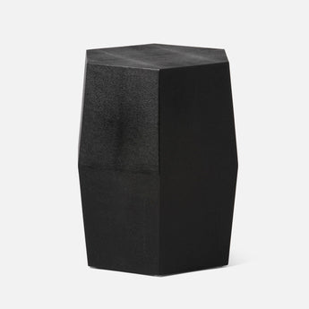 Made Goods Daryl Faux Shagreen Hexagonal Stool