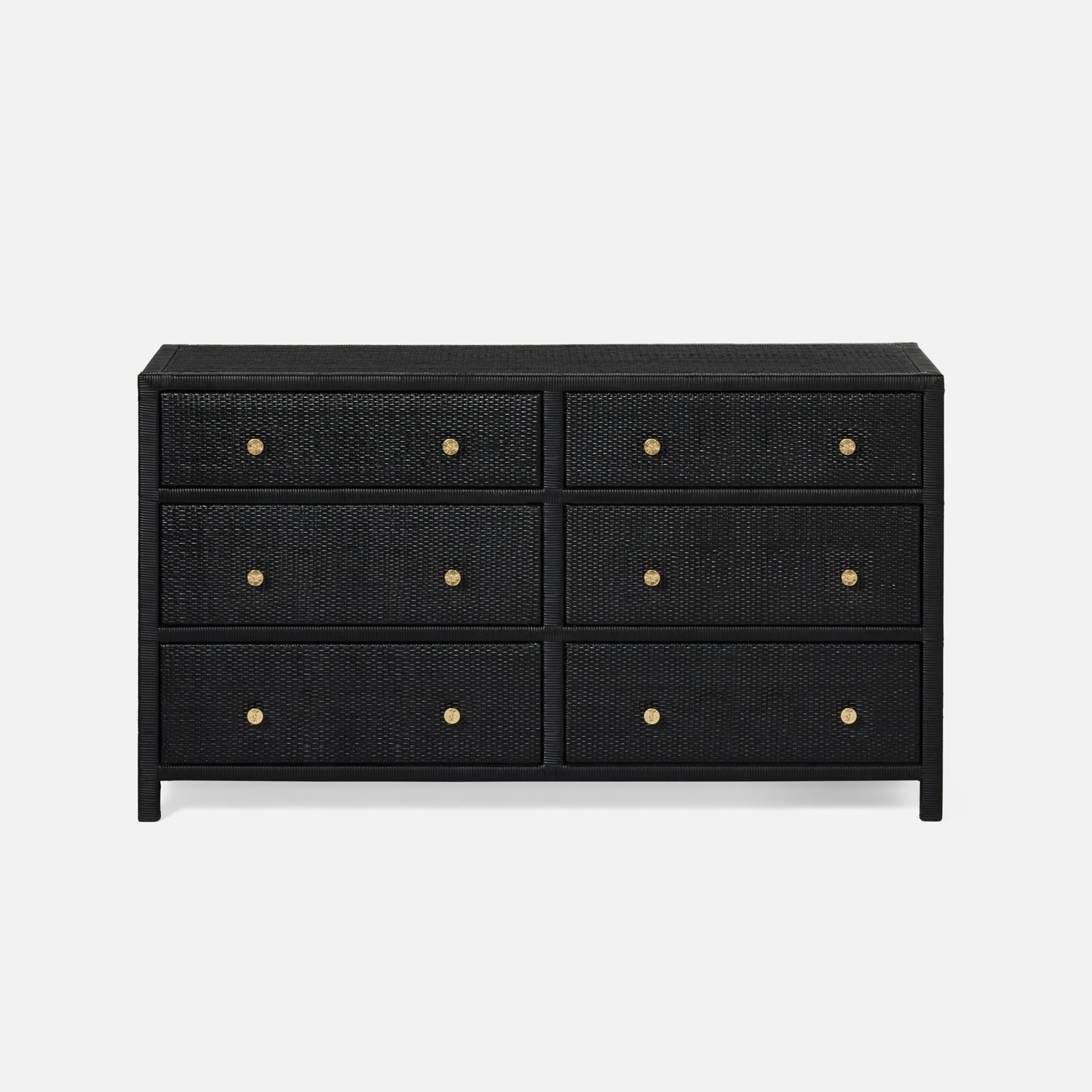 black rattan dresser Isla Minimalist Peeled Rattan Dresser – Fine Line Furniture & Accessories