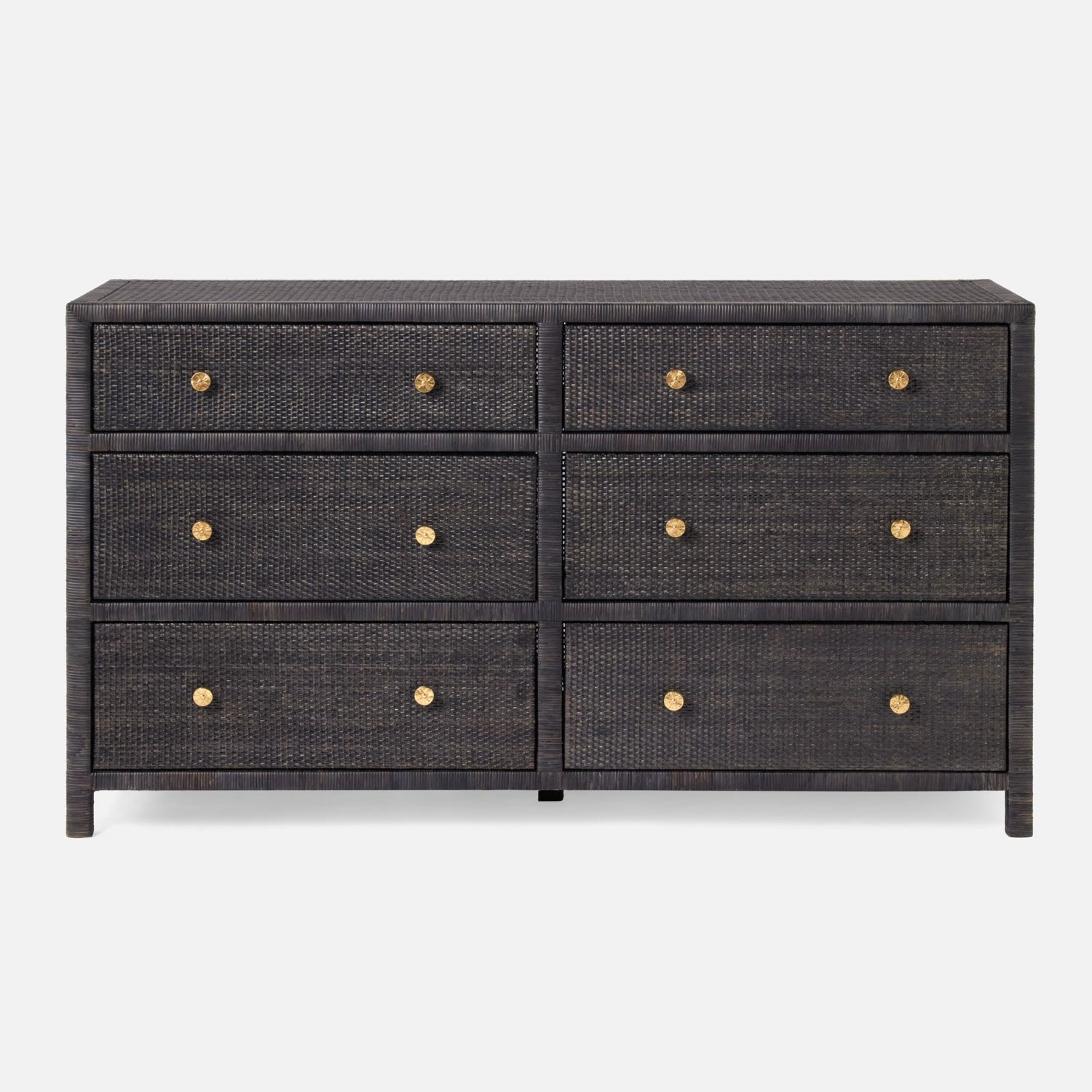 black and rattan dresser Made Goods Isla 60" Dresser