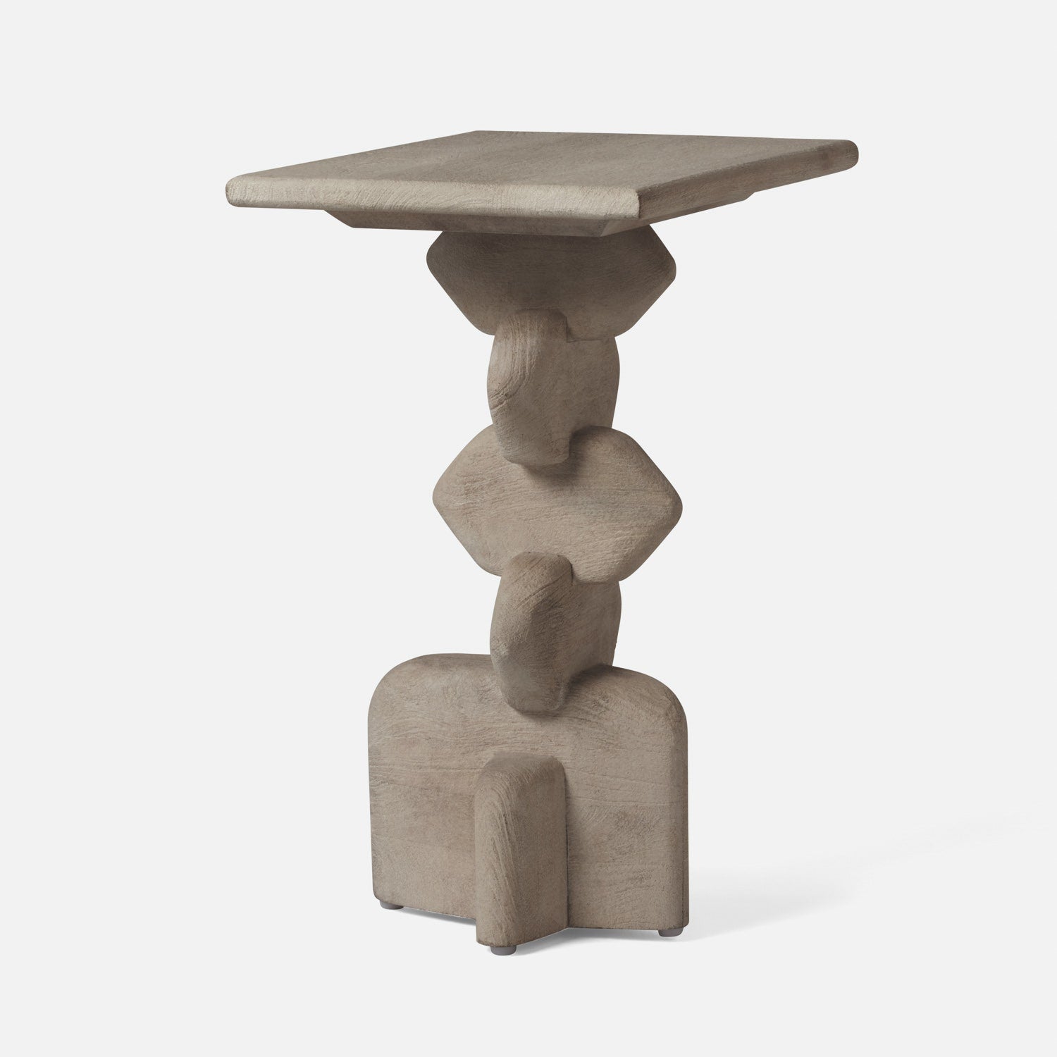 Made Goods Kordelle Sculptural Vibe Hand-Carved Accent Table